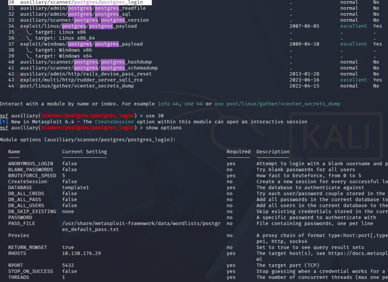 Módulos de extracción de base de datos